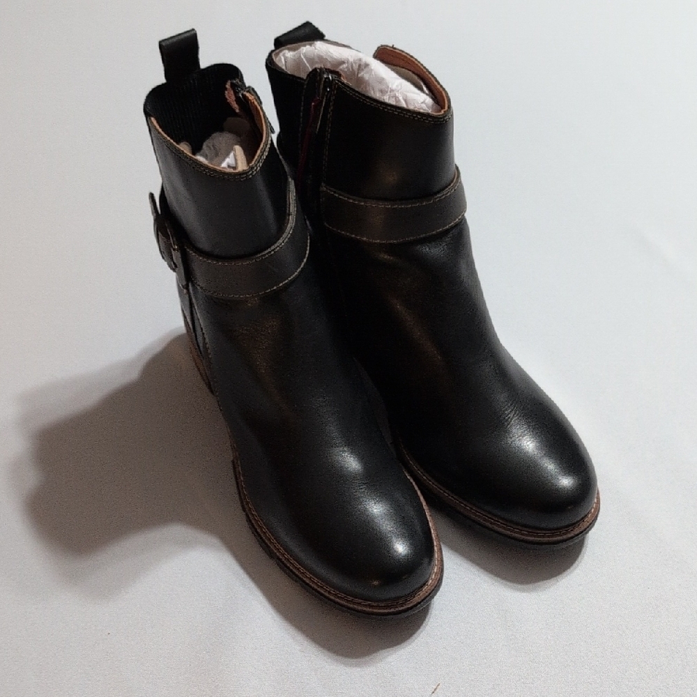 Pikolinos Black Genuine Leather Ankle Boots, EU Size 42